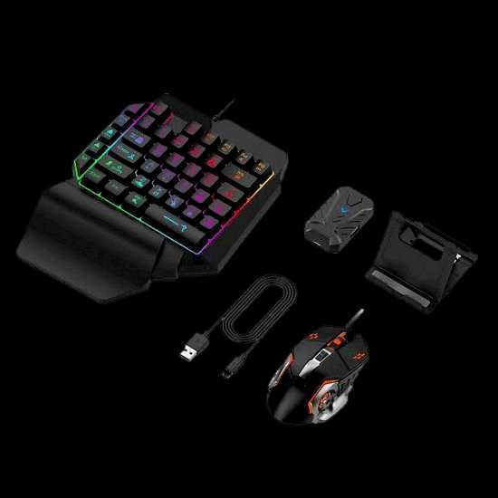 ГЕЙМИНГ клавиатура+ мишка за телефон 4 IN 1 MIX PRO + GAME COMBO PACK