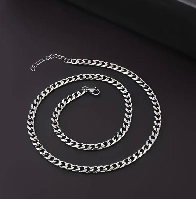 Vand lant+bratara din otel inoxidabil