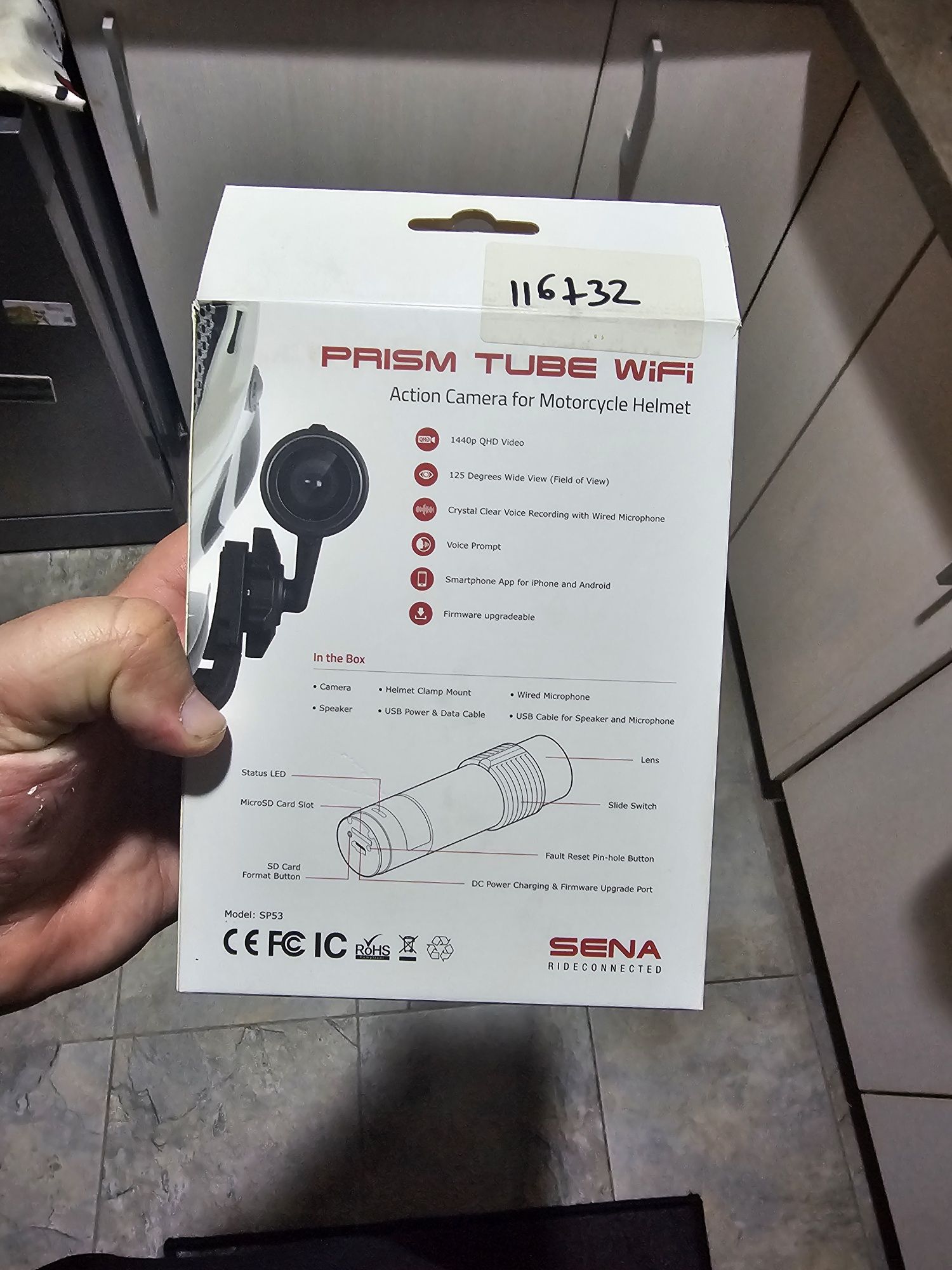 Camera pentru casca motocicleta Sena Prism Tube Wifi