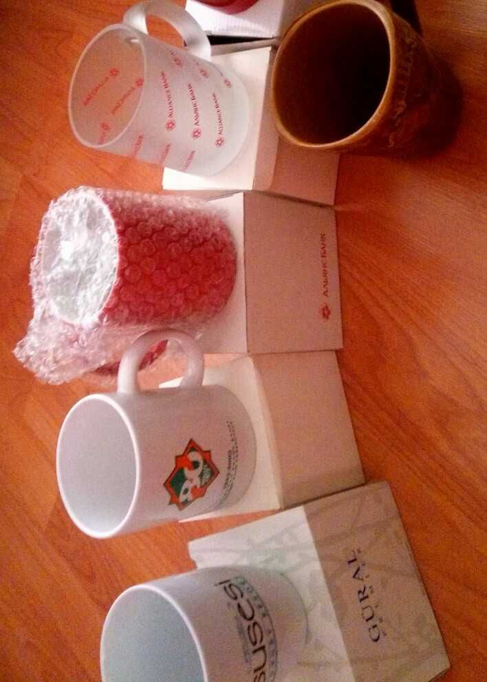 Новые, брендированые кружки кружки с логотипом