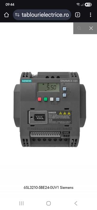 Convertizor de frecventa trifazat Siemens  3kw