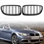 Negru Lucios Grile Nari Duble M BMW E90 E91 Facelift LCI F10 F30 E92