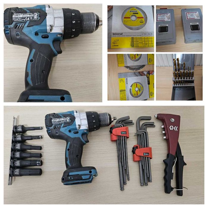 Bormasina Makita/Trusa burghie/ Prize de impact etc