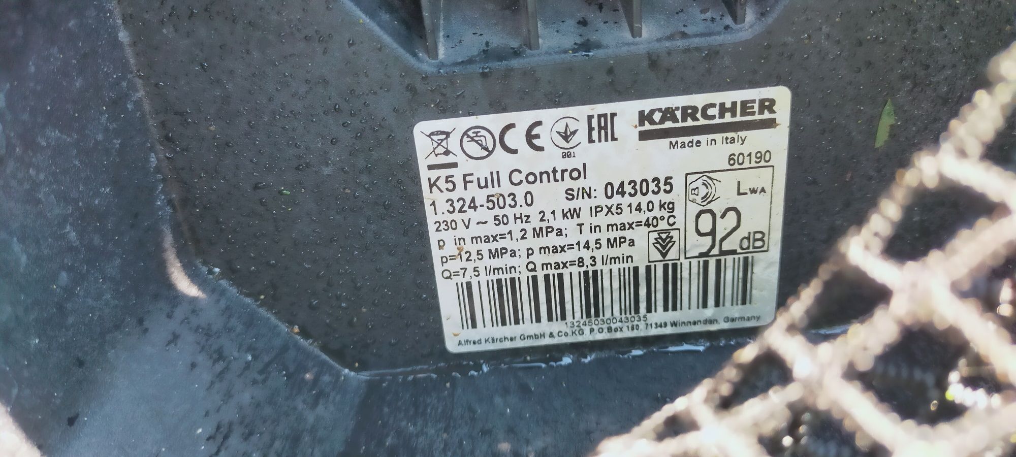 Aparat de spălat karcher K5