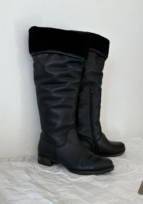 Зимние сапоги-ботфорты, итальянские, размер 39