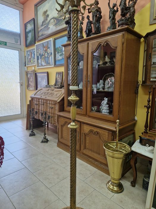 Страхотна антикварна френска закачалка бронз и мрамор