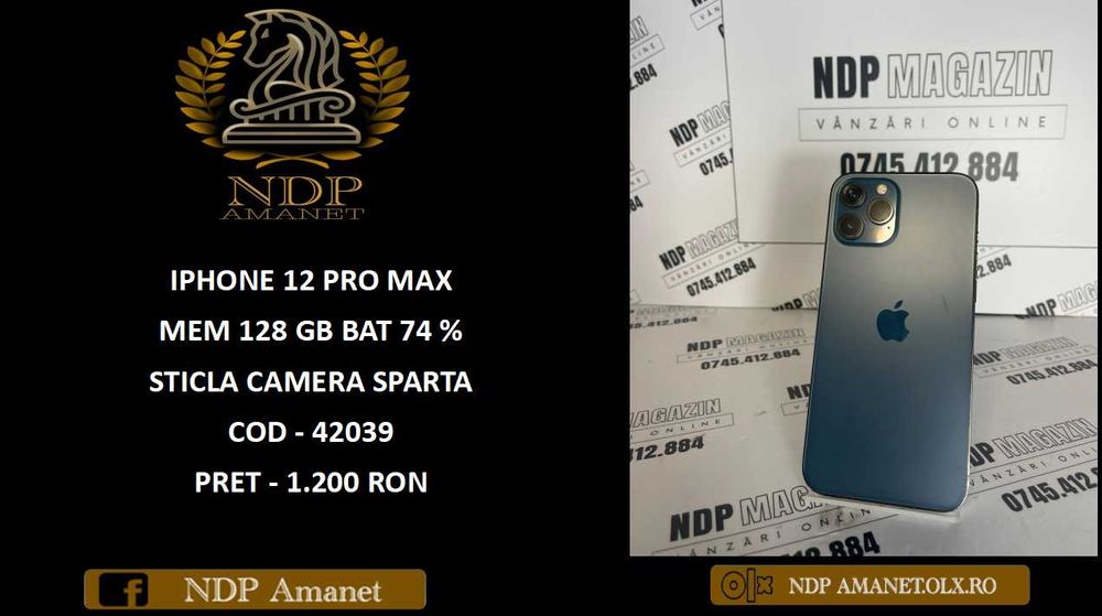 NDP Amanet NON-STOP Bld.Iuliu Maniu 69 IPHONE 12 PRO MAX (42039)