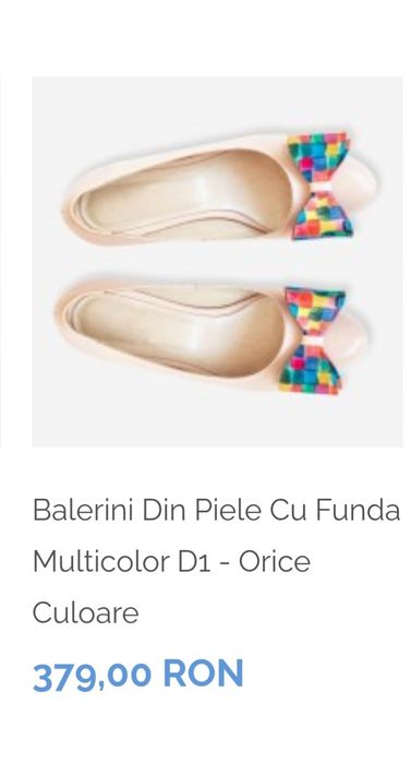 Balerini din piele naturala dama mărimea 38