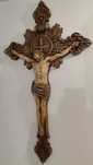 Crucifix sculptura, lemn de tei 80 cm