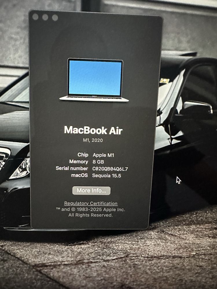 Macbook air M1 apple