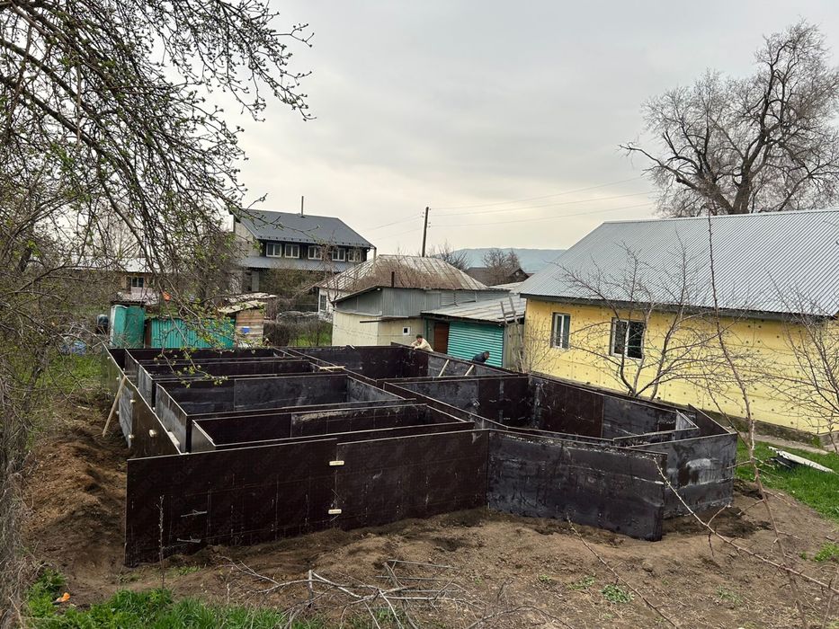 Бетон куямыз Фундамент Заливаем Со своими Опалубками Ленточный. опалка