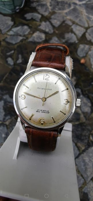 Ceas Aristocrat - Int.Manuala-Otel-34 mm-Funcționează Excelent!