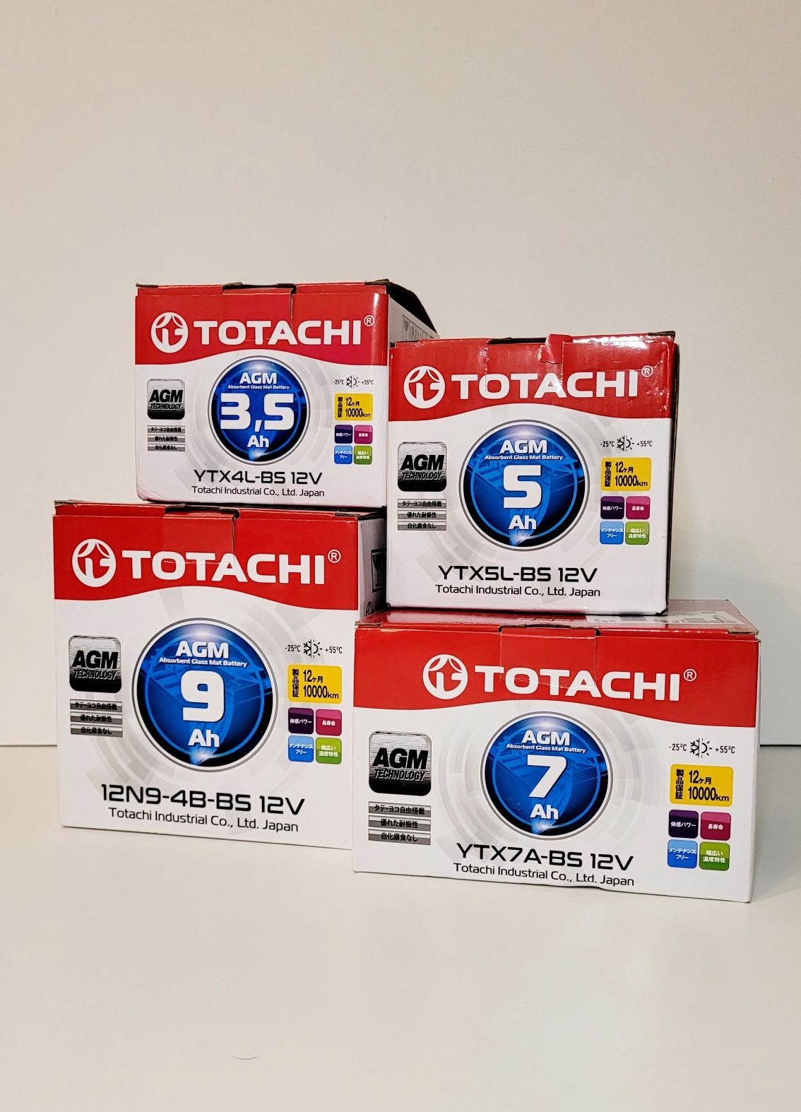 Аккумулятор Totachi 5Ah для мопеда, скутера, мотоцикла, квадроцикла.