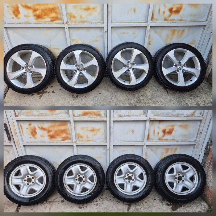 Джанти със зимни гуми VW 5x112 17 и Mazda 5x114.3 17