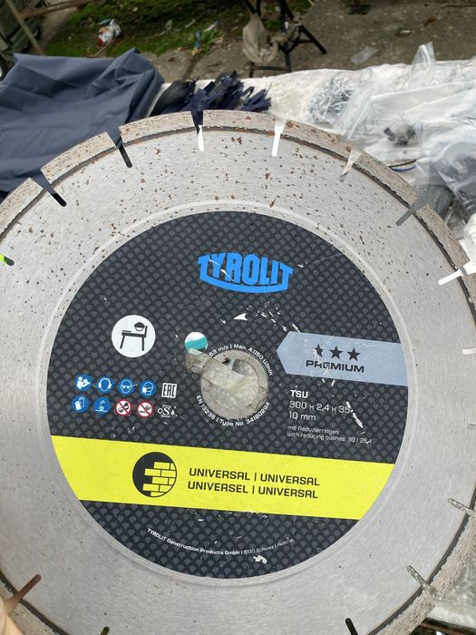 Disc Diamantat Tyrolit Premium TSU pentru Constructii 2W 350X2.8X35