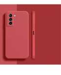 Samsung S24 S23 S21 S20 FE Husa Liquid Case Silicon Catifea Interior