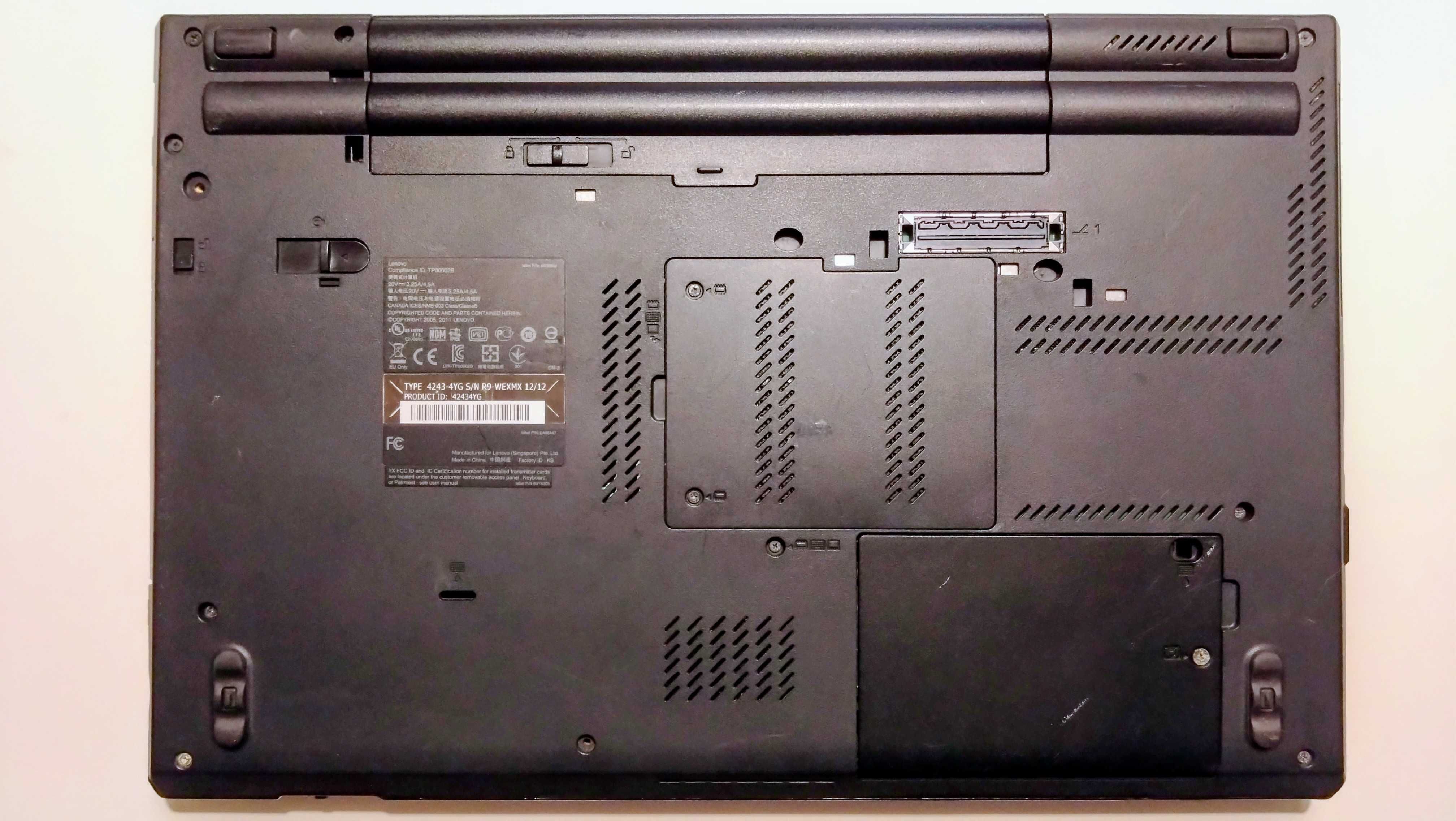 лаптоп Lenovo Thinkpad T520, intel core i5, RAM 8GB, 256GB SSD