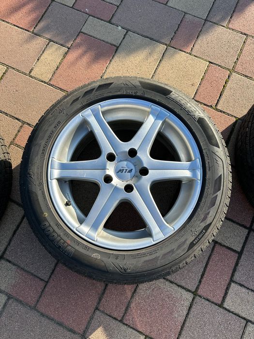 Set jante BMW PLW + cauciucuri de iarna 225 55 R17 dot23