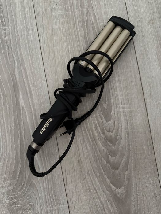 Placă de onduleuri Babyliss 3 bare – pentru bucle mari și naturale