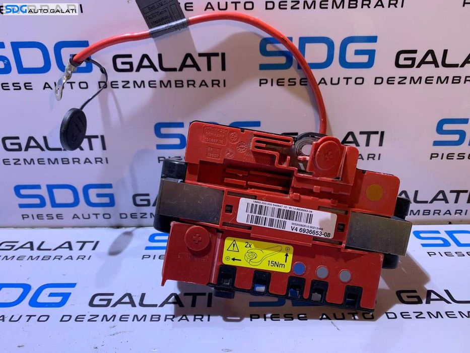 Tablou Panou Sigurante Borna Baterie Acumulator BMW Seria 1 E81 E87 2004 - 2013 Cod 6936653 6938504 6938501[S0325]