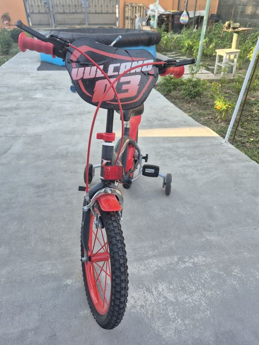 Bicicletă copii Vulcano 03 cu roți ajutătoare 14”