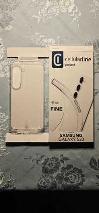 Husă Cellularline pentru Samsung S23, silicon, transparentă