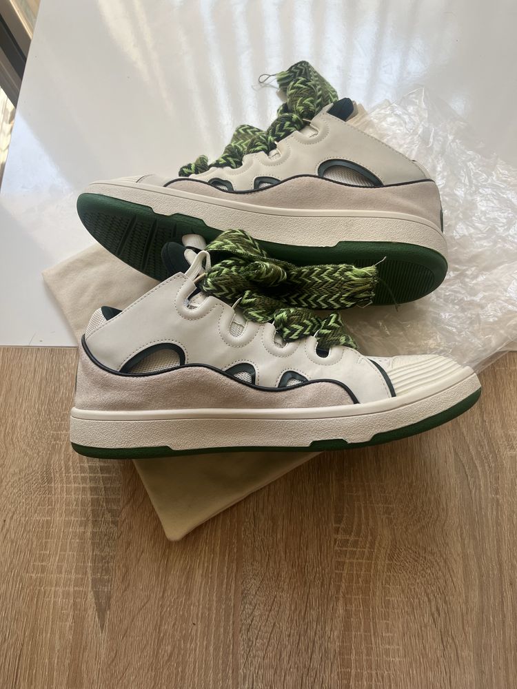 Lanvin Curb White & Green