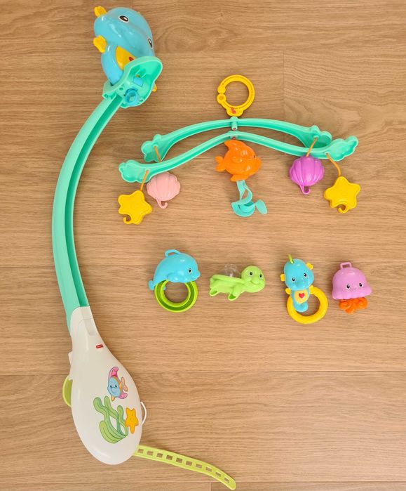 Музикална въртележка за кошара Fisher Price - морско конче