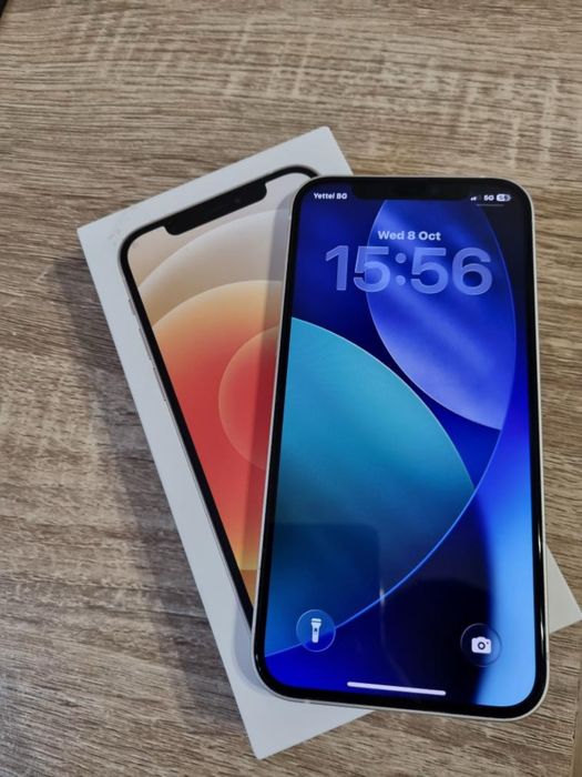 iPhone 12 128GB White – Като нов, 100% батерия, 450 лв