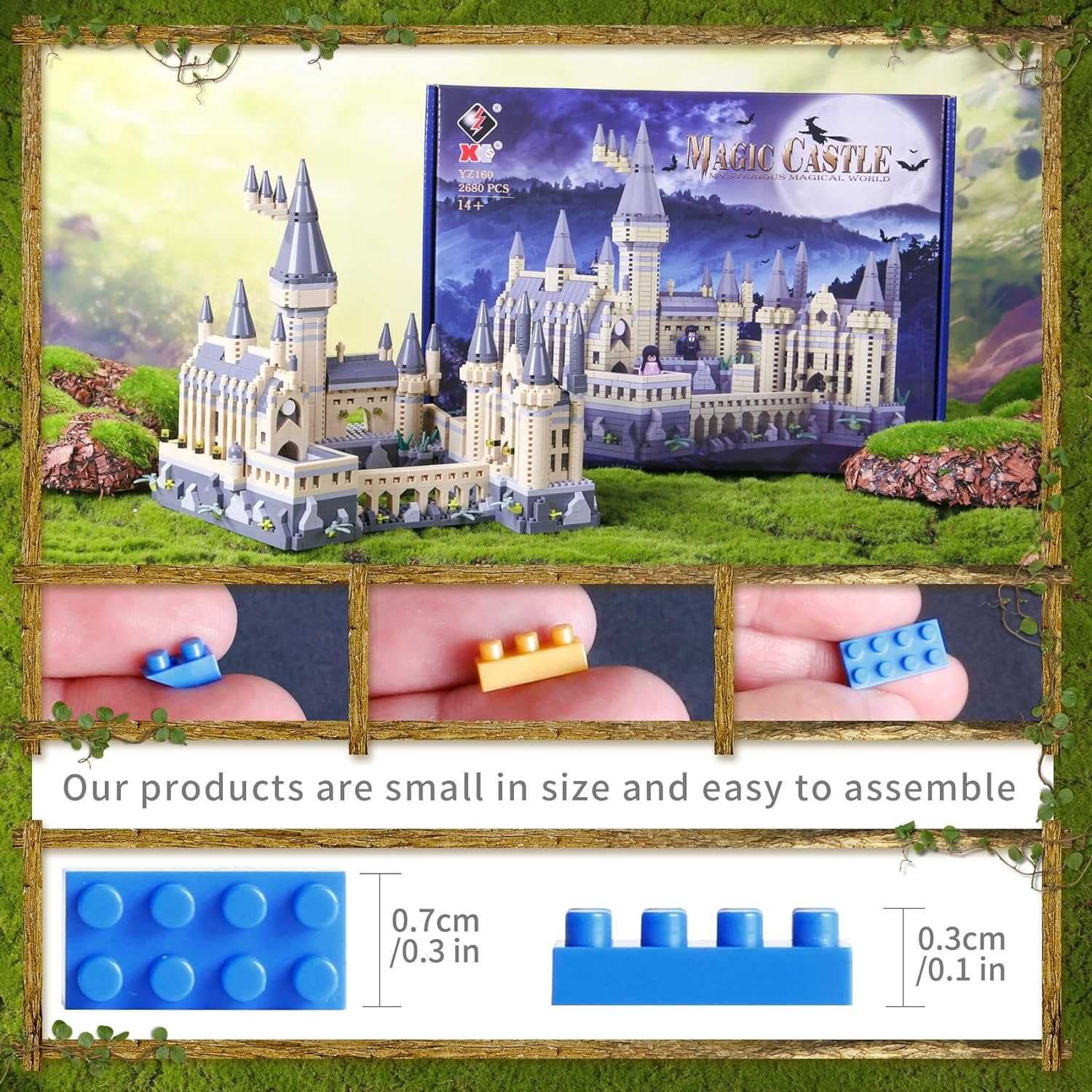 Boyorc Магически замък Magic Harry Castle Building Set, 2680 части