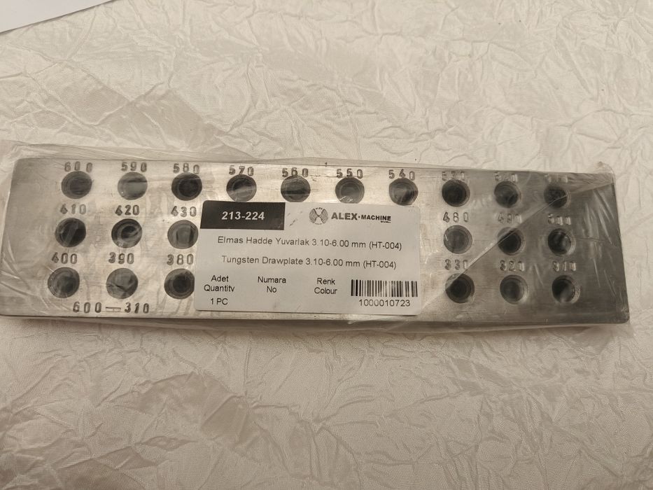 Pentru bijutieri - Filiera diamantata tungsten (Wolfram) 3.1-6.00 mm