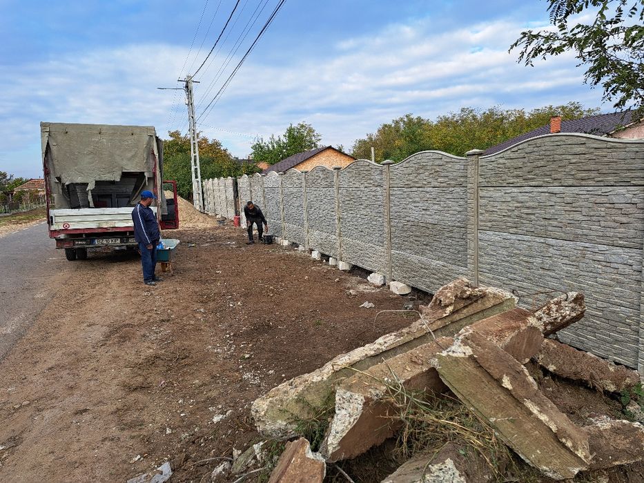 Gard placi beton
