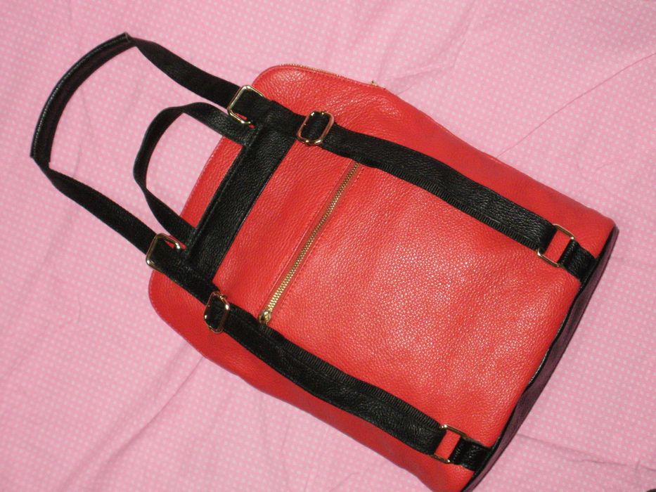 нова дамска раница естествена кожа