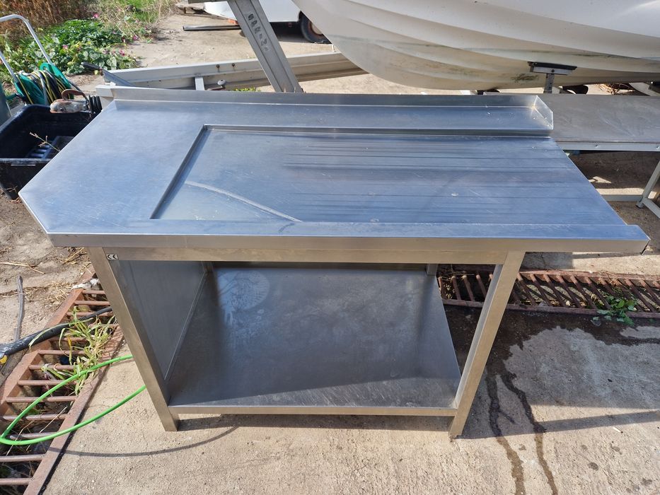 Masa inox,.spalator inox, cu sau fara dulap
