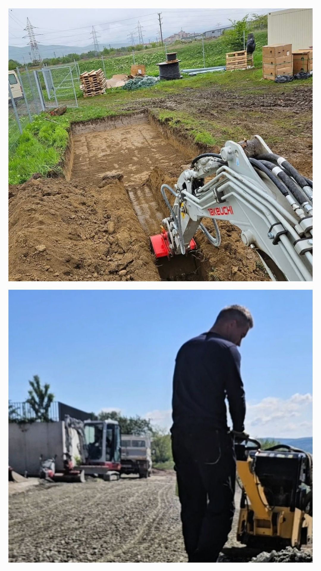 Servicii profesionale de excavații și pregătire teren/excavator/buldo