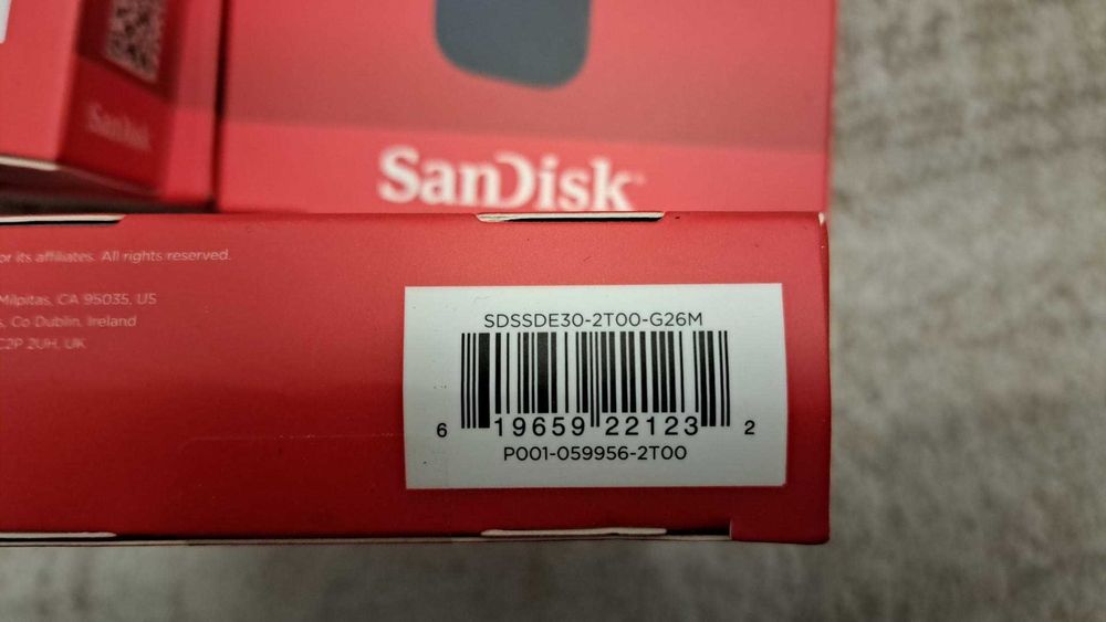 ssd portabil ,SSD SanDisk Portable 2TB USB 3.2 tip C , noi sigilate
