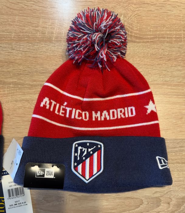 Шапки зимни оригинални Polo Ralph Lauren , Atletico Madrid. Replay