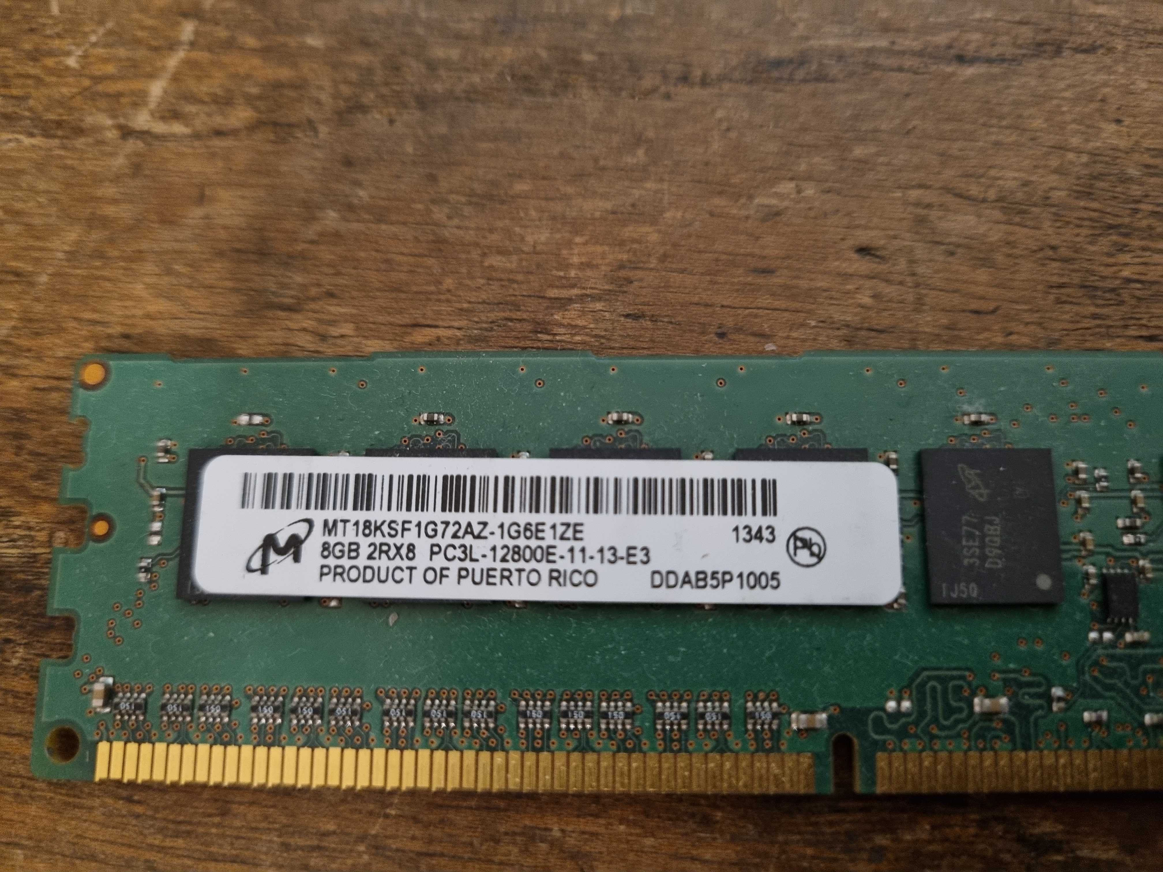 Памет DDR3 за работни станции 8GB 12800E ECC Unbuffered