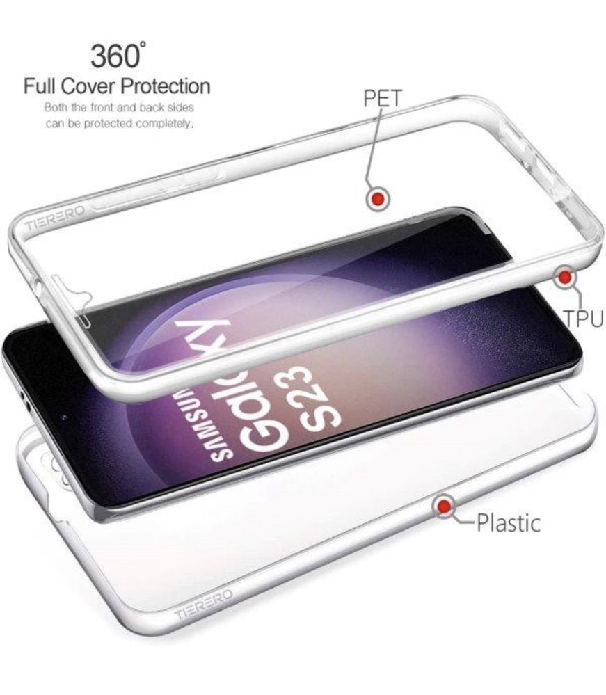 Husa CRYSTAL 360° fata spate Samsung Galaxy S23 , S23 Plus , S23 Ultra