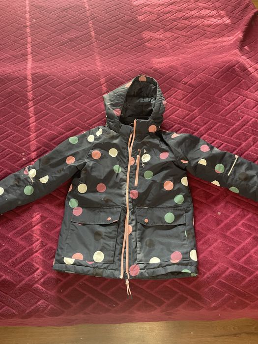 Детская зимняя куртка для девочки на рост 134 (8-9лет)