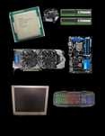 kitpc+placa video+tastatura+monitor