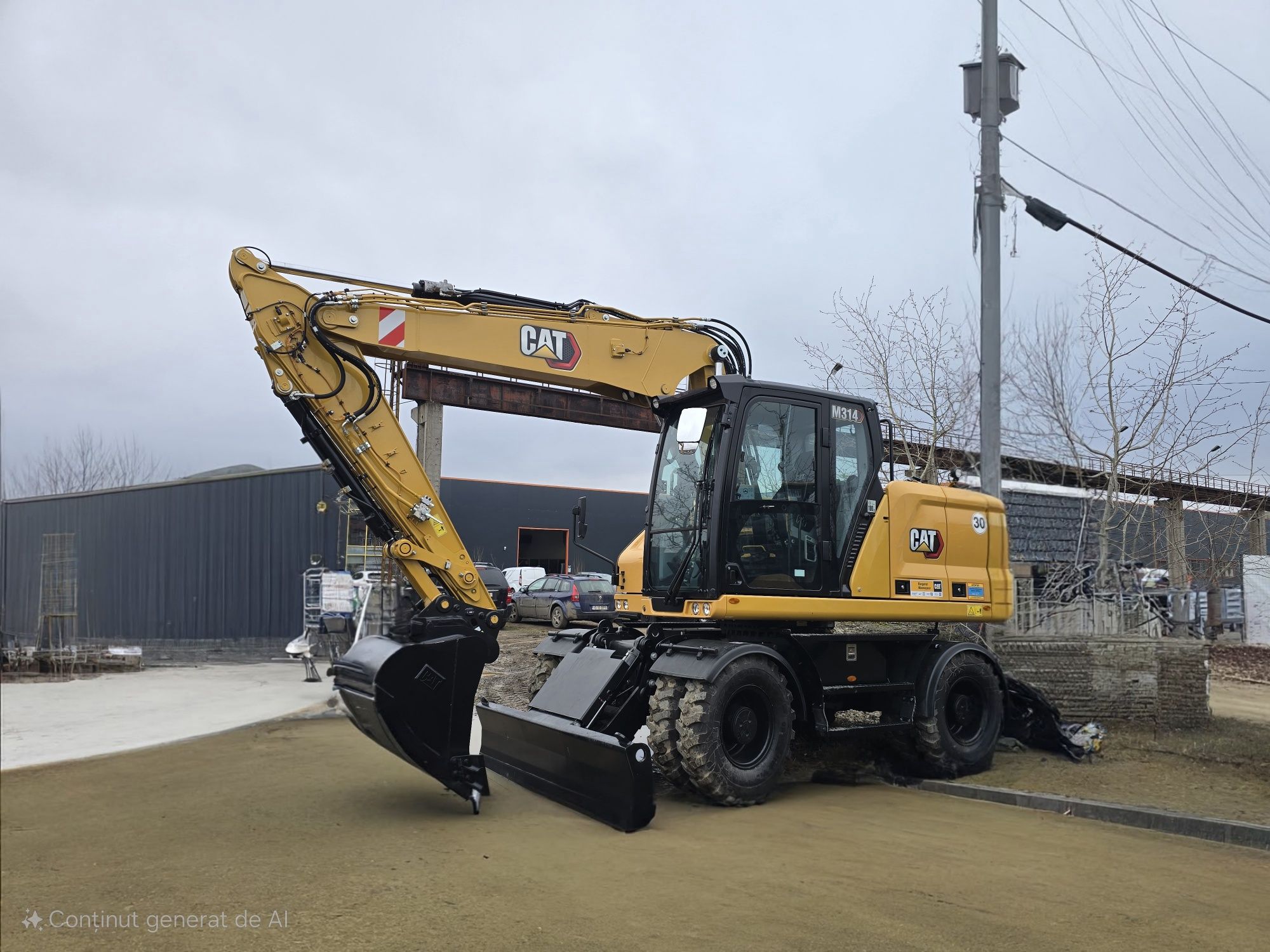Inchiriez EXCAVATOR pe roti 16 tone