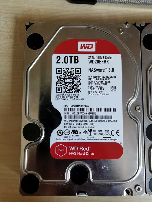 Hard disk HDD SATA WD20EFRX Western Digital Red NAS