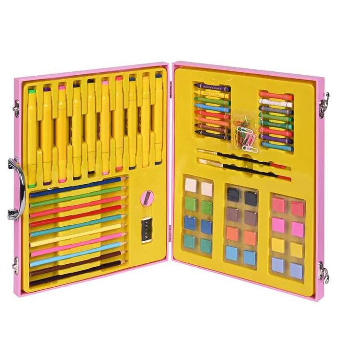 Комплект за рисуване и оцветяване в куфарче /114 части/.