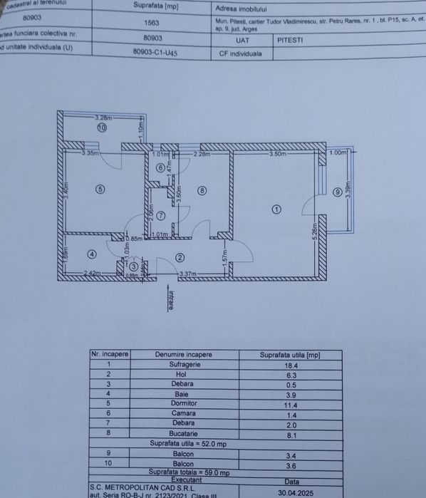 Pitesti Tudor Vladimirescu  2 decomandate 70000 euro