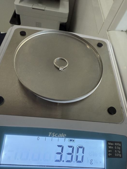 Inel Logodna Teilor aur 18k cu diamant natural