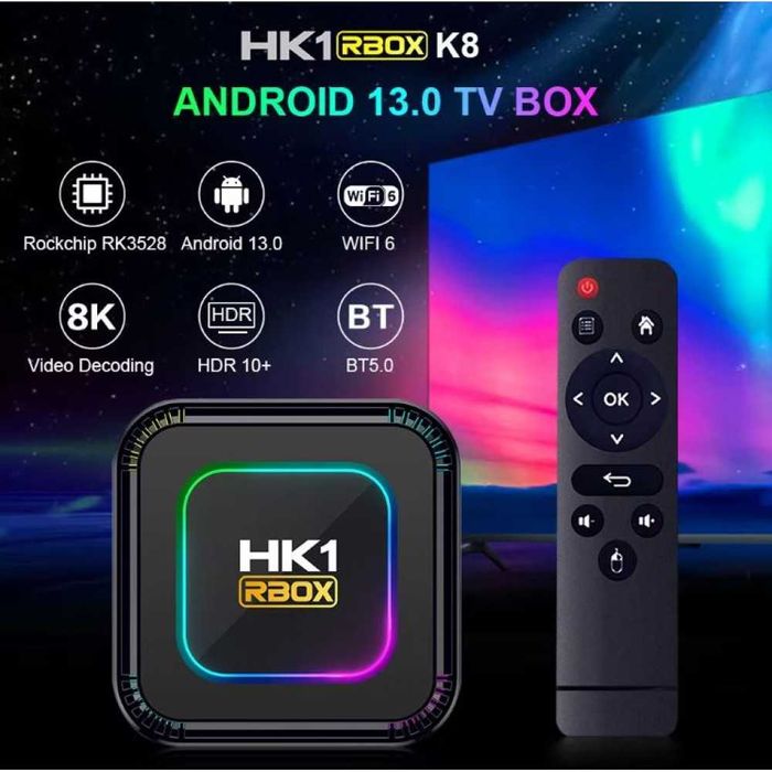 TV Box с Android RGB TV 4K HDR ULTRA HD android 13.0