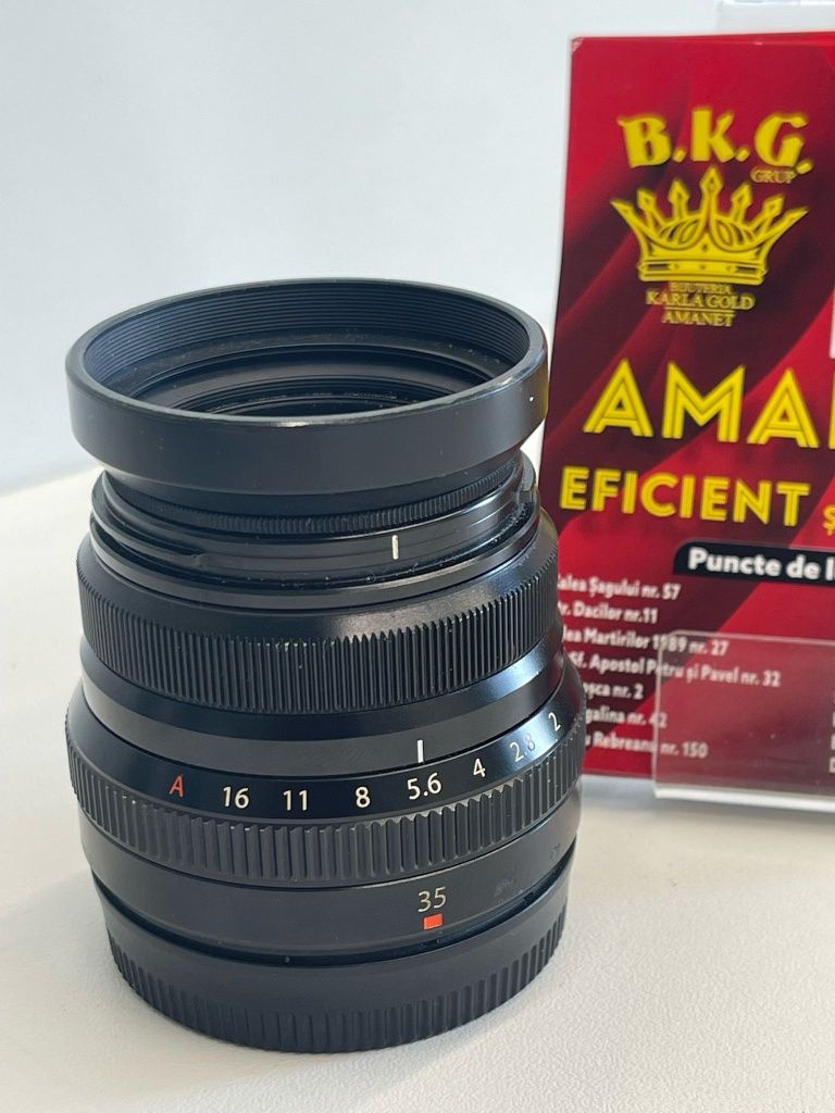 Obiectiv Foto Fujinon XF 35mm 1:2 Amanet BKG