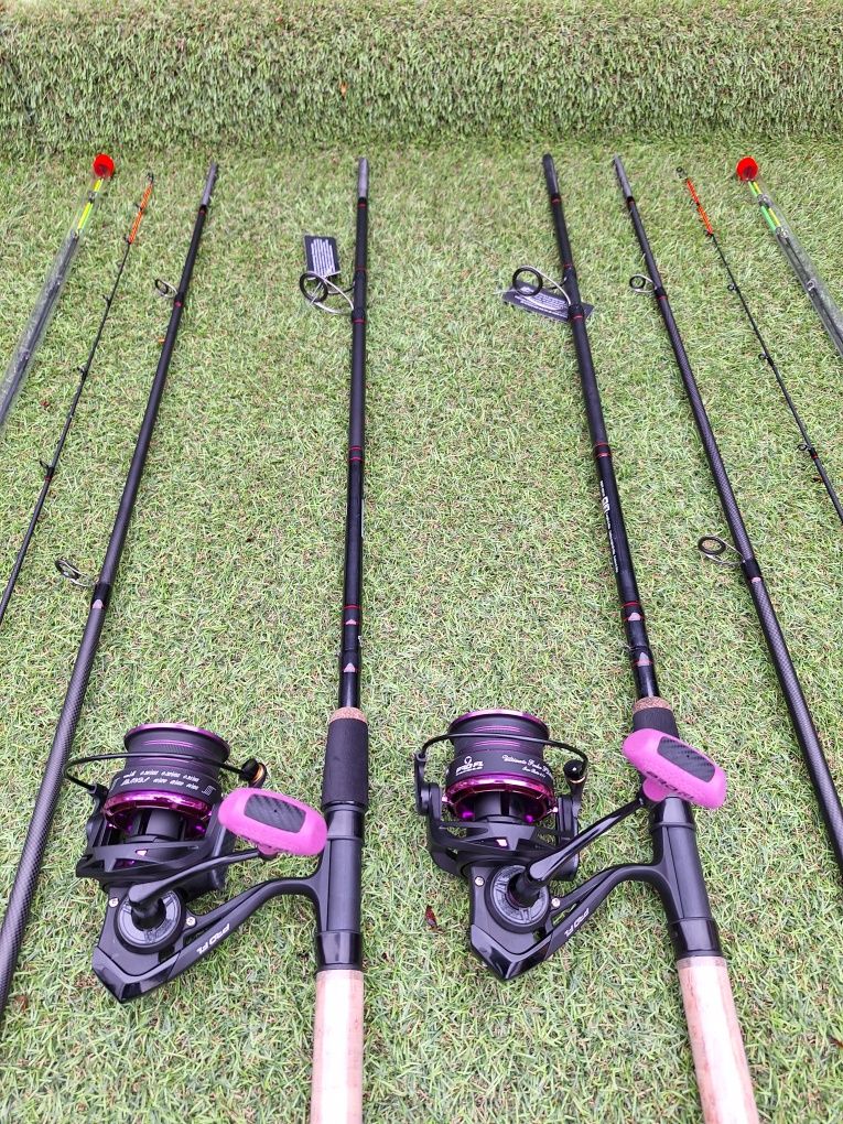 Set 2 FL BLACK FORCE 3.90 Actiune 60-150 + 2 FL Ultimate Feeder