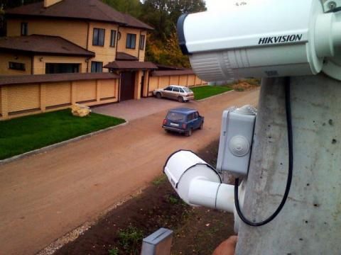 Установка камеры видеонаблюдения и домофона